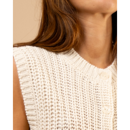 Gilet grosse maille