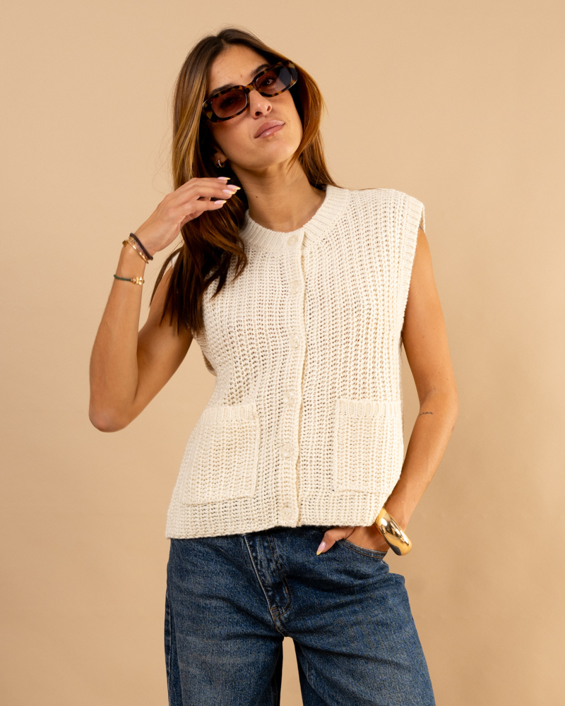 Gilet grosse maille