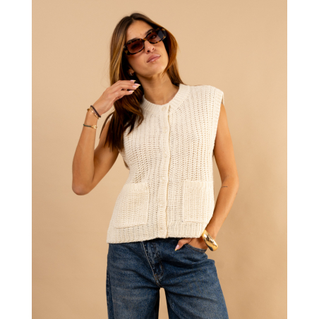 Gilet grosse maille