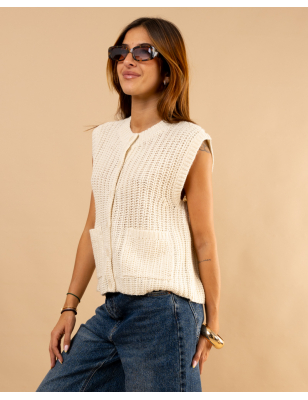 Gilet grosse maille