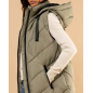 Doudoune longue sans manches