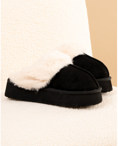 Chaussons fourrés plateforme Chaussons fourrés plateforme