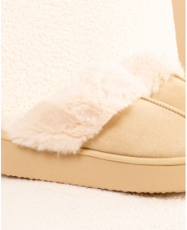Chaussons fourrés plateforme Chaussons fourrés plateforme