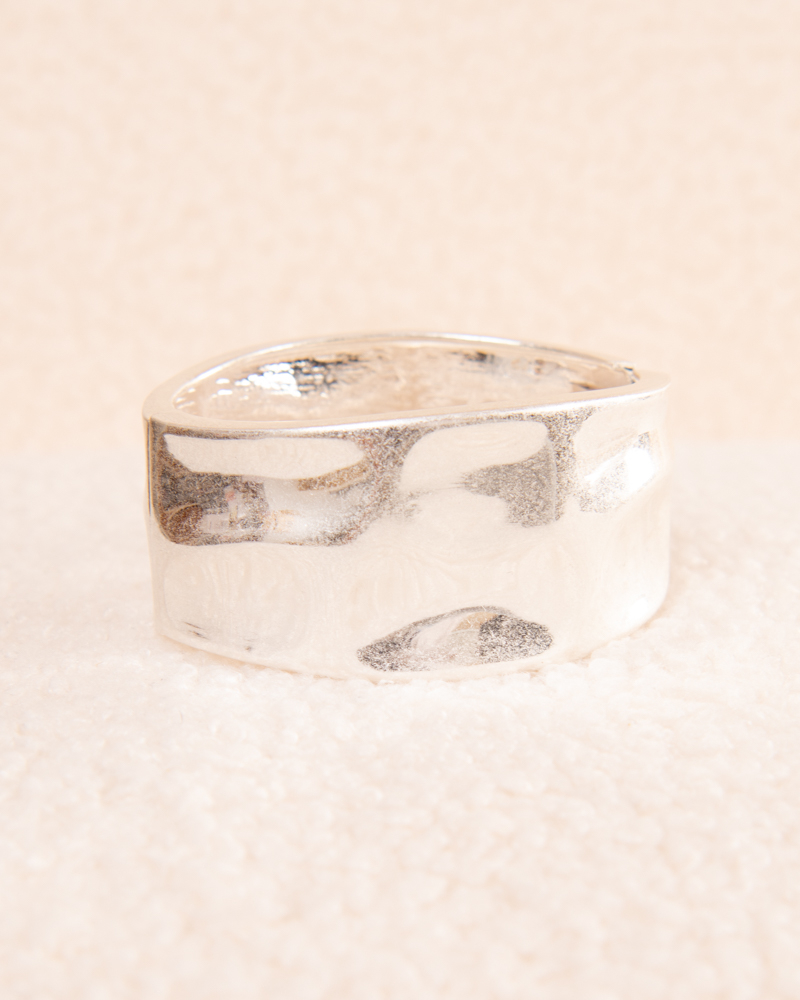 Bracelet large martelé