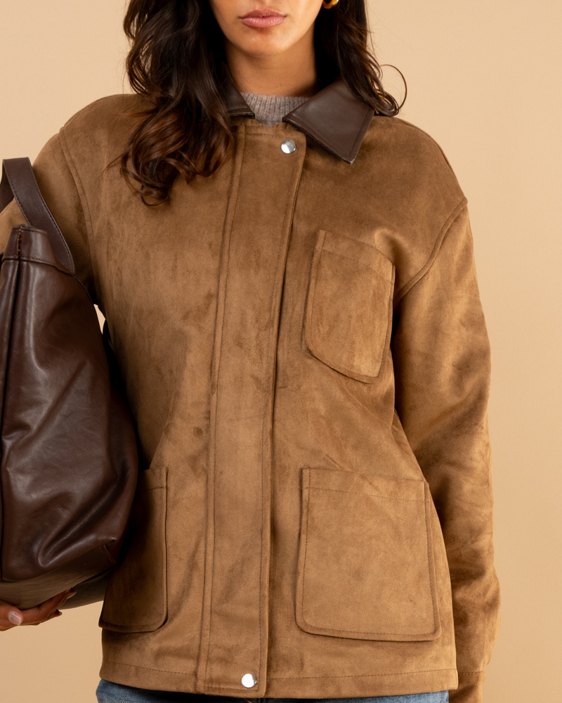Veste en suédine