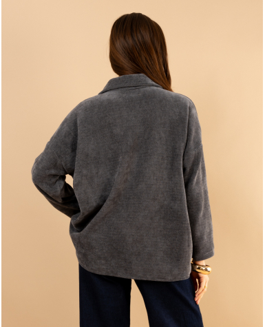 Chemise effet velours