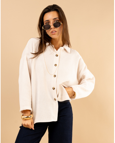 Chemise effet velours