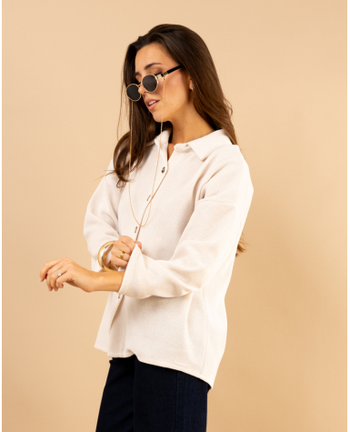 Chemise effet velours