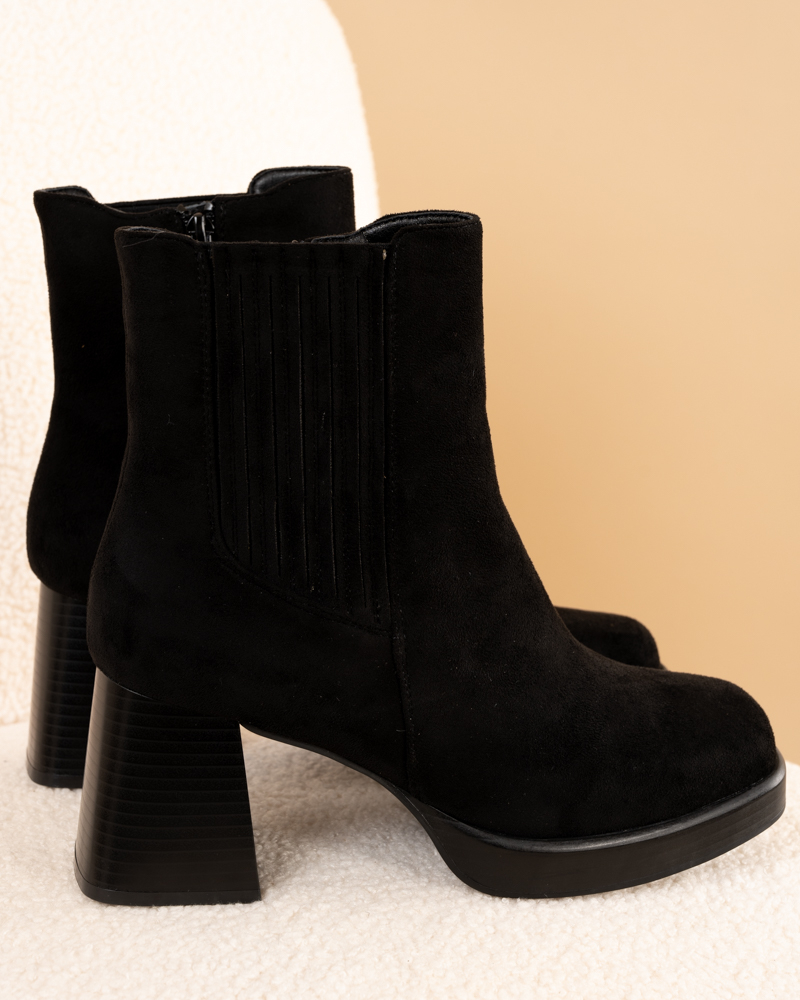 Boots noires talon
