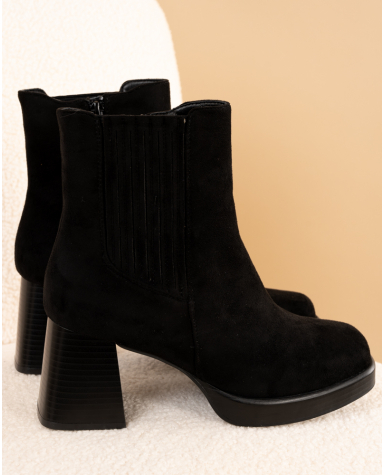 Boots noires talon