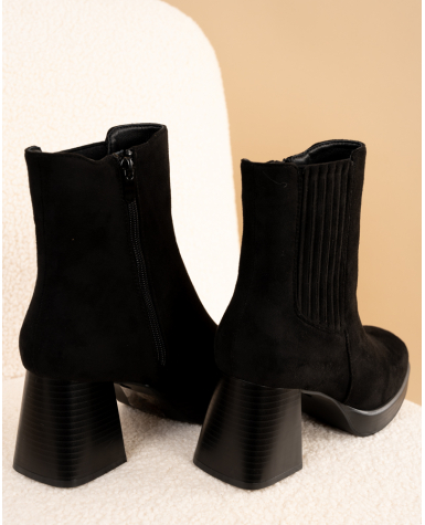 Boots noires talon