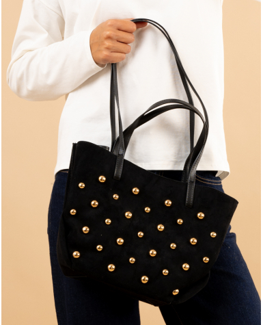Sac suédine boules
