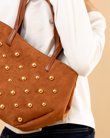 Sac suédine boules