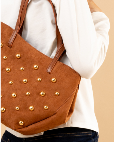 Sac suédine boules Sac suédine boules