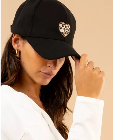 Casquette coeur léo