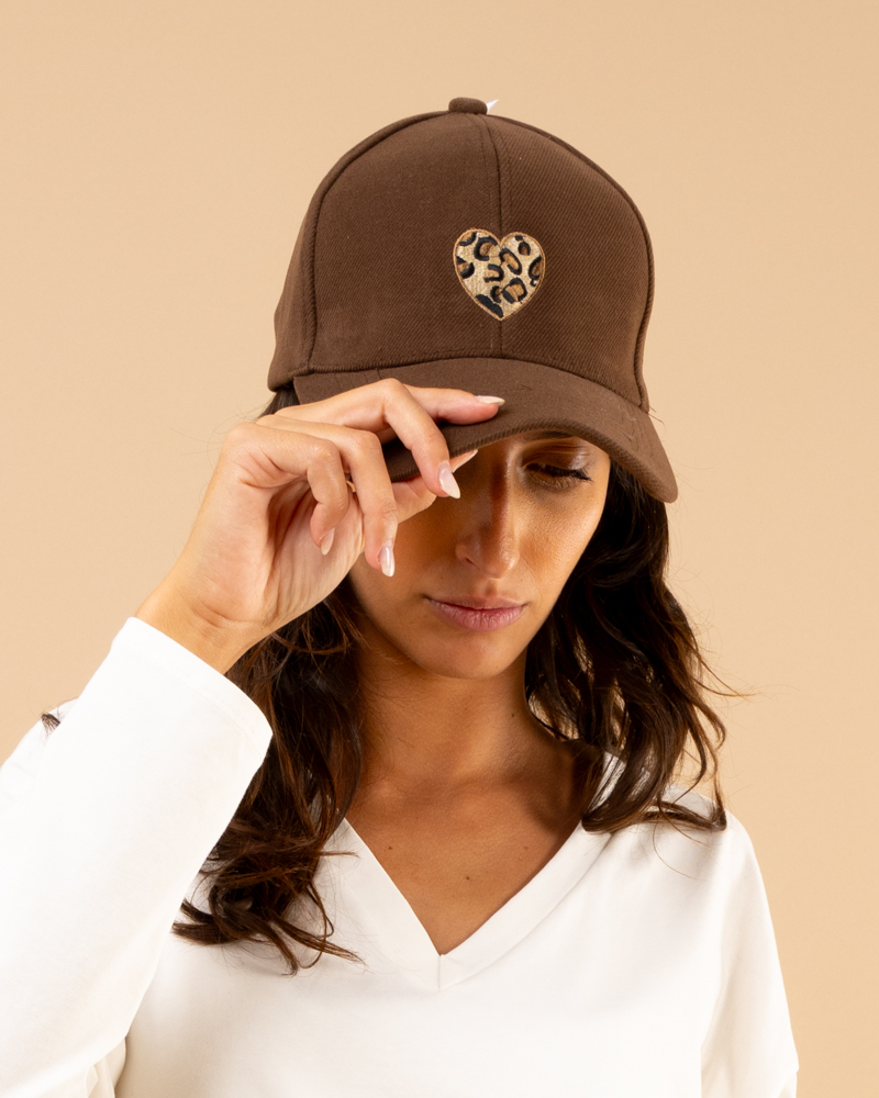 Casquette coeur léo