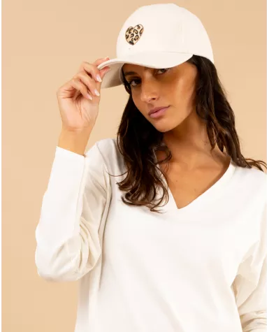 Casquette coeur léo