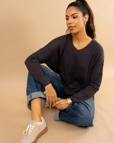 Pull col en v oversize