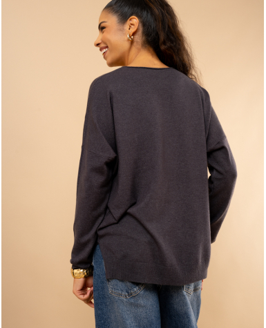Pull col en v oversize