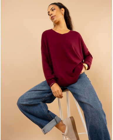 Pull col en v oversize