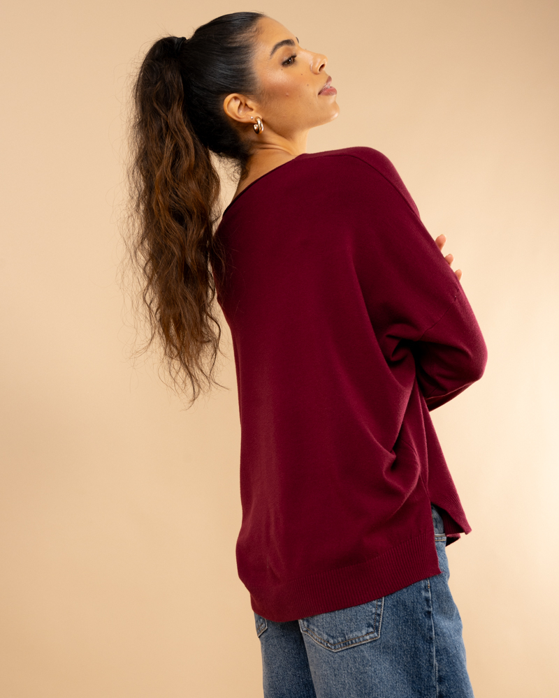 Pull col en v oversize