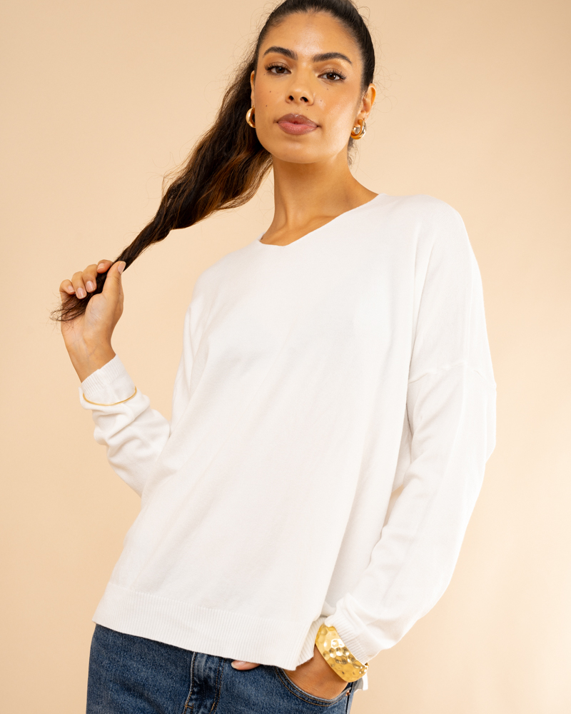 Pull col en v oversize