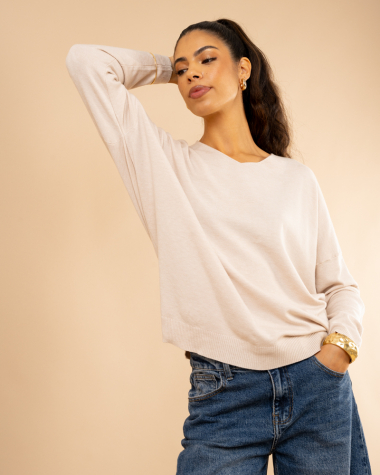 Pull col en v oversize