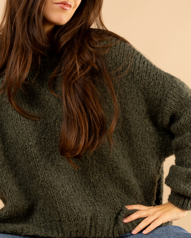 Pull oversize maille