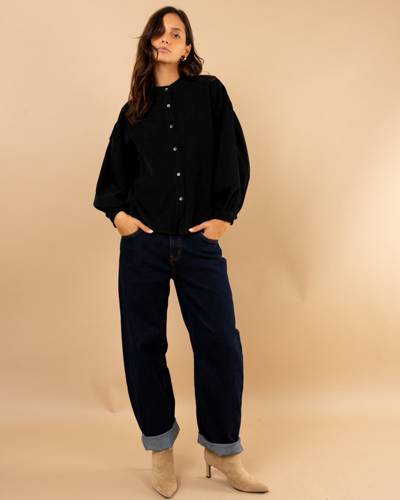 Chemise velours côtelée