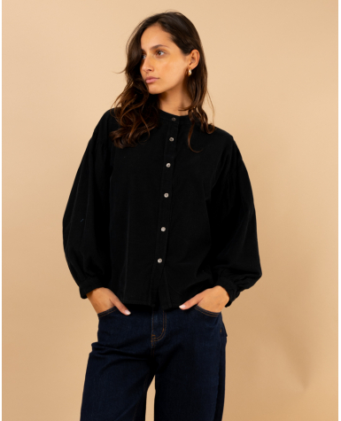 Chemise velours côtelée