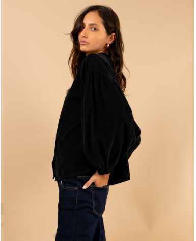 Chemise velours côtelée