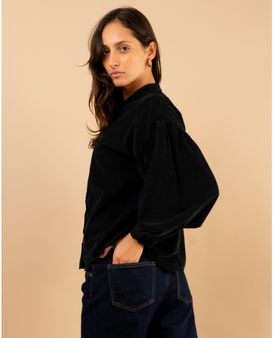 Chemise velours côtelée