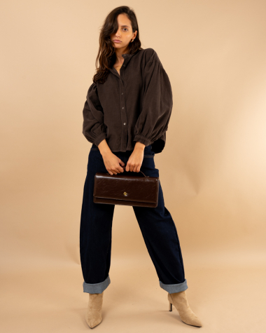 Chemise velours côtelée