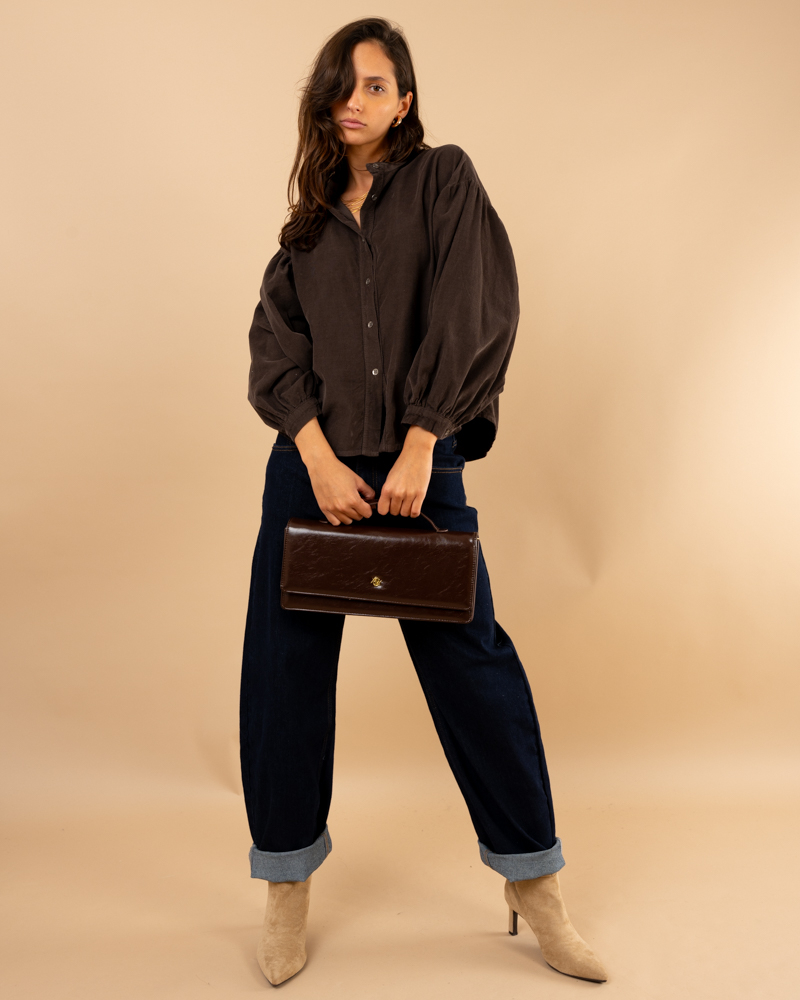 Chemise velours côtelée