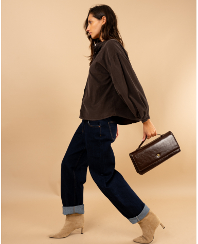 Chemise velours côtelée