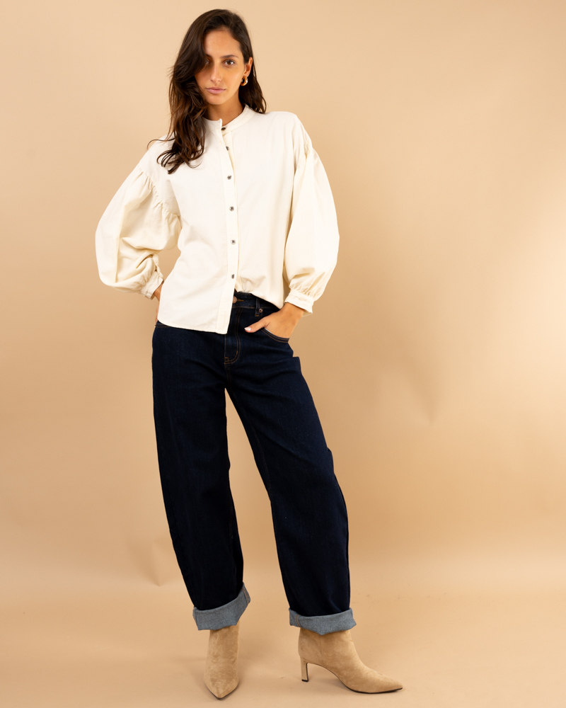 Chemise velours côtelée