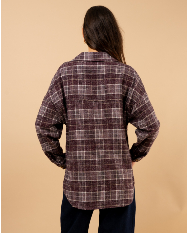 Chemise carreaux bordeaux Chemise carreaux bordeaux