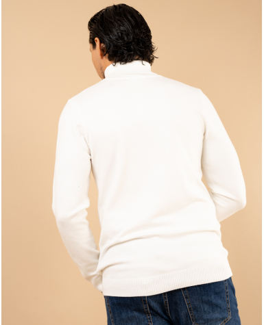 Pull col roulé