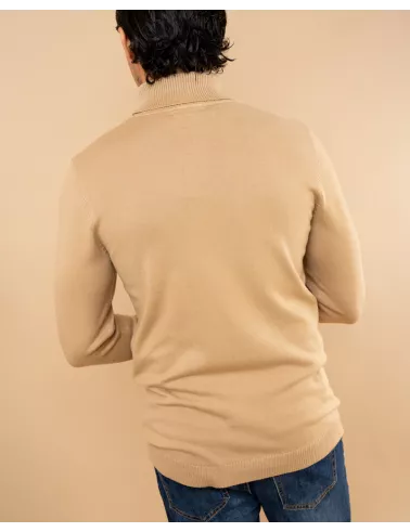 Pull col roulé