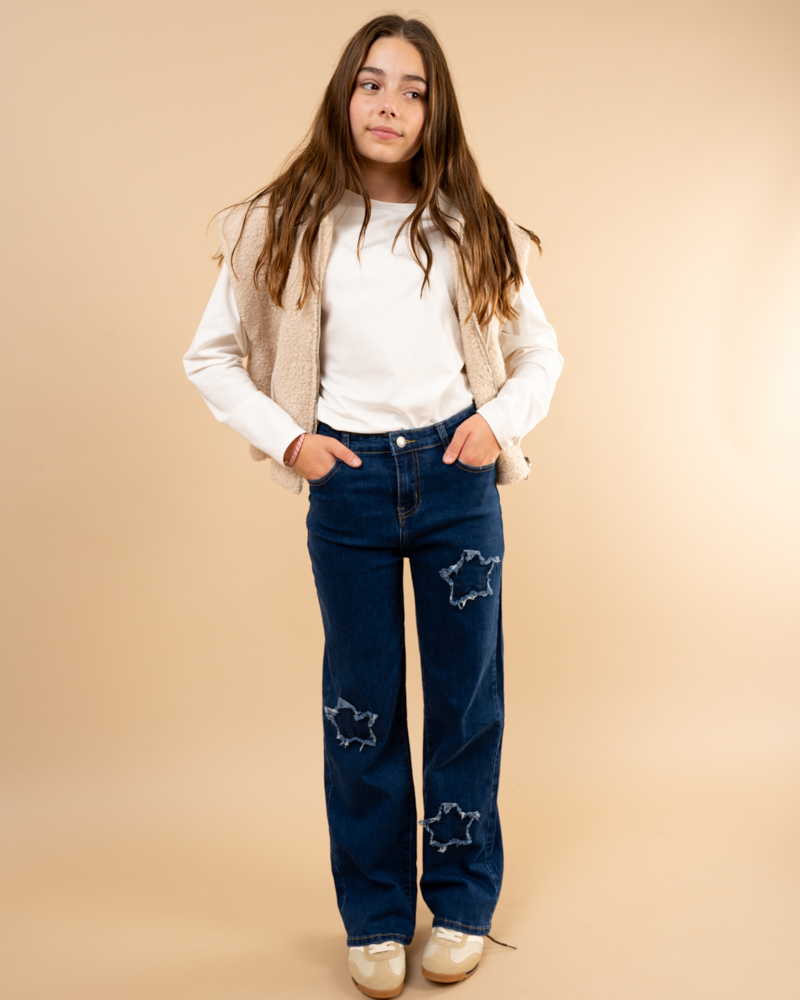 Jean patch étoile