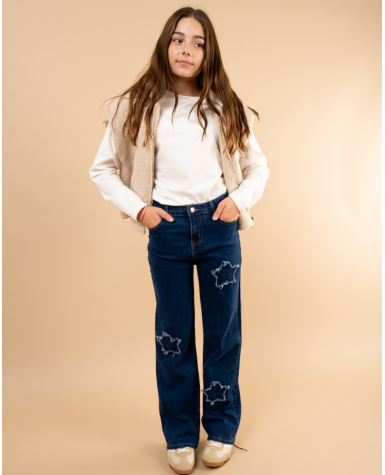 Jean patch étoile