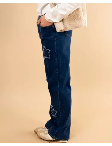 Jean patch étoile