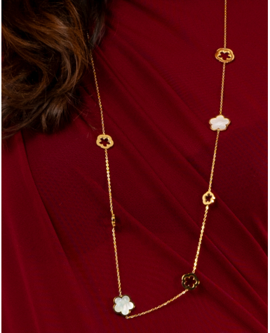 Collier fleurs