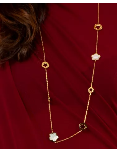 Collier fleurs