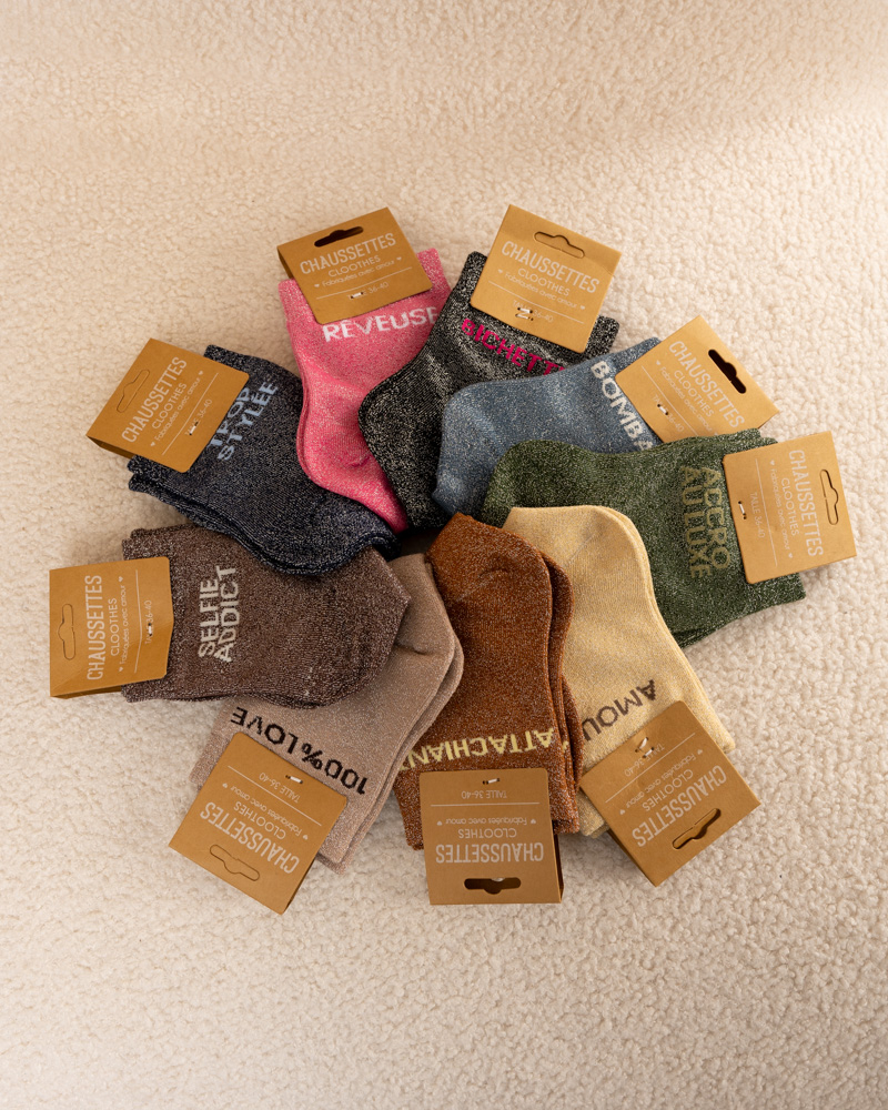 Chaussettes paillettes