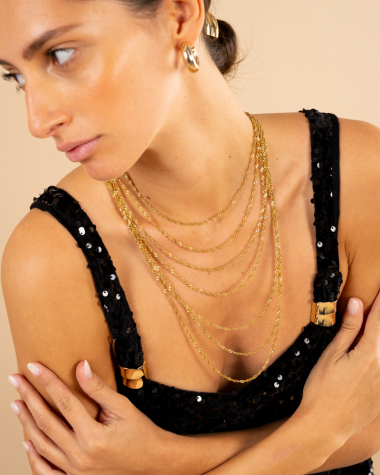 Collier multi- chaines