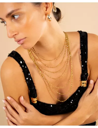Collier multi- chaines