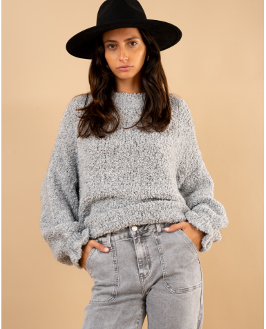 Pull bouclette laine Pull bouclette laine