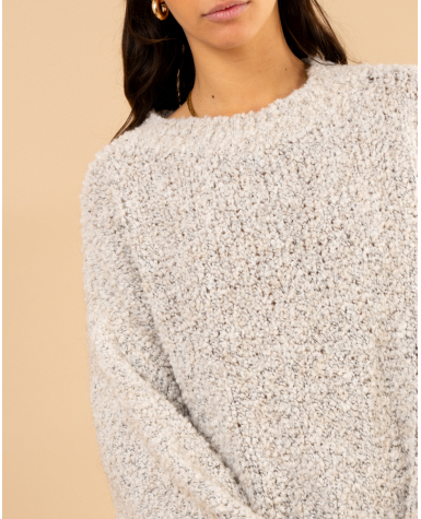 Pull bouclette laine