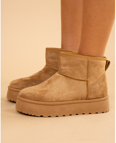 Boots plateforme fourrées